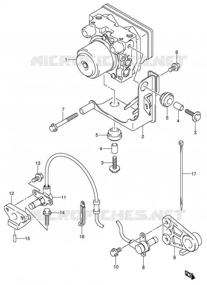 ABS SYSTEM Suzuki SCOOTER 650 BURGMAN 2004  AN650K4(E2)