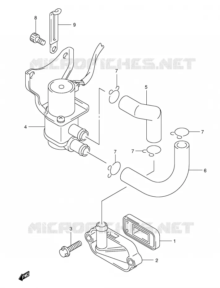 ANTI POLLUTION SYSTEM Suzuki SCOOTER 400 BURGMAN 2004  AN400K4(E2)