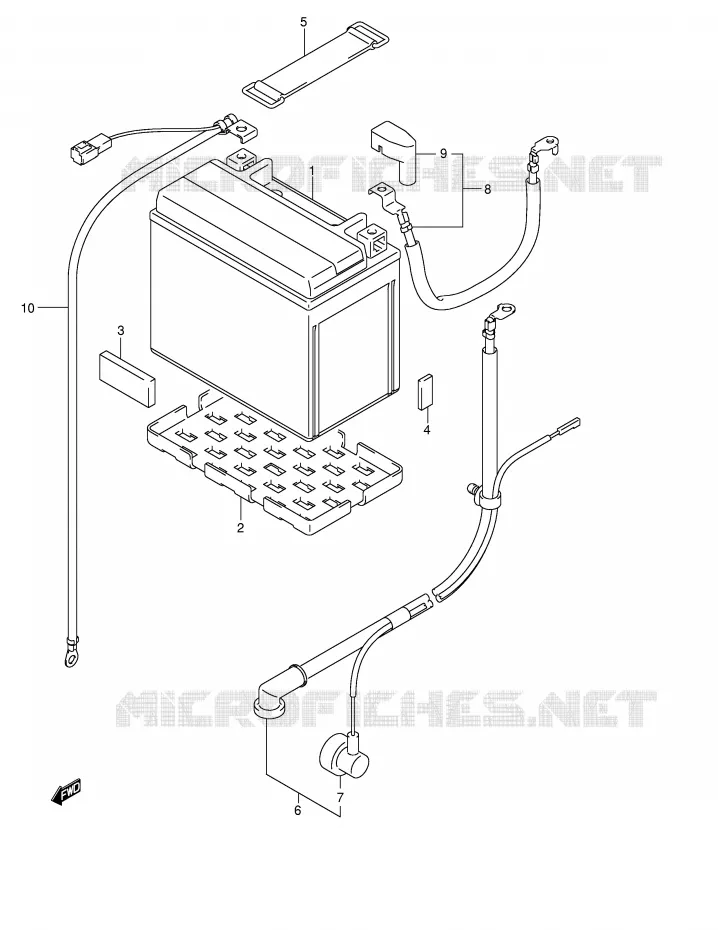 BATTERY Suzuki MOTO 650 V-STROM 2005  DL650K5(E2)