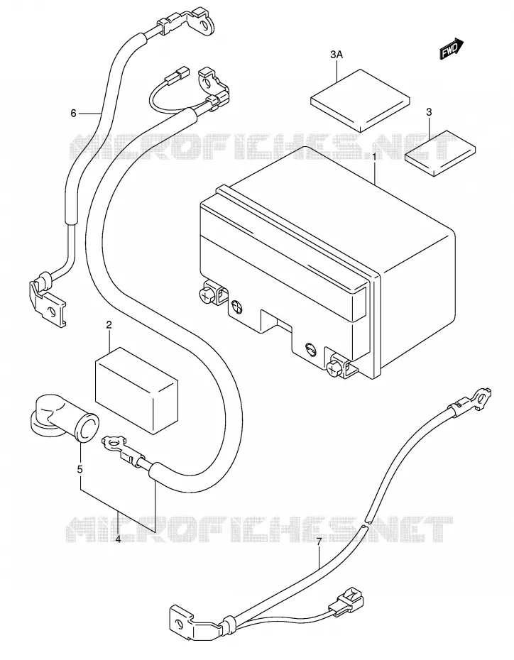 BATTERY Suzuki SCOOTER 400 BURGMAN 2004  AN400K4(E2)