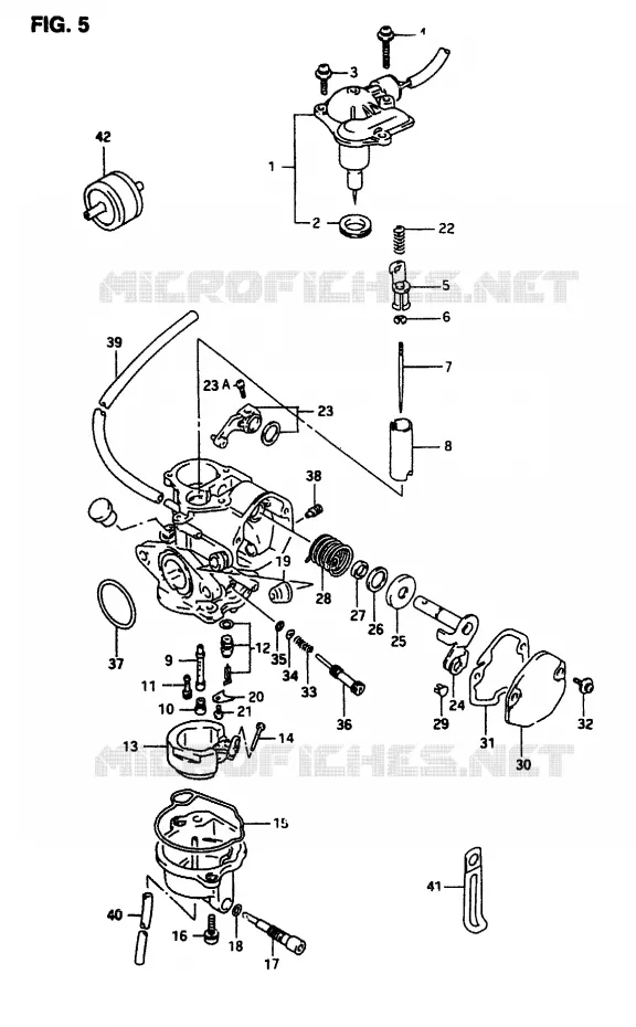 CARBURETOR Suzuki SCOOTER 50 AP 1996  AP50RFT(T/7/V)