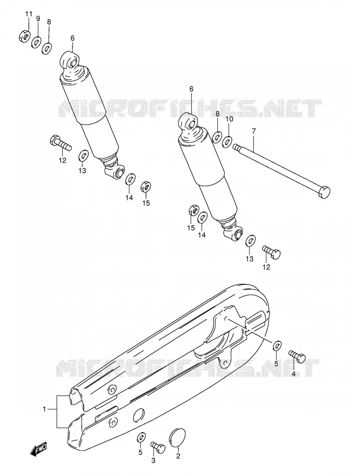 CHAIN GUARD Suzuki MOTO 120 BX 1995  BX120S(P97)