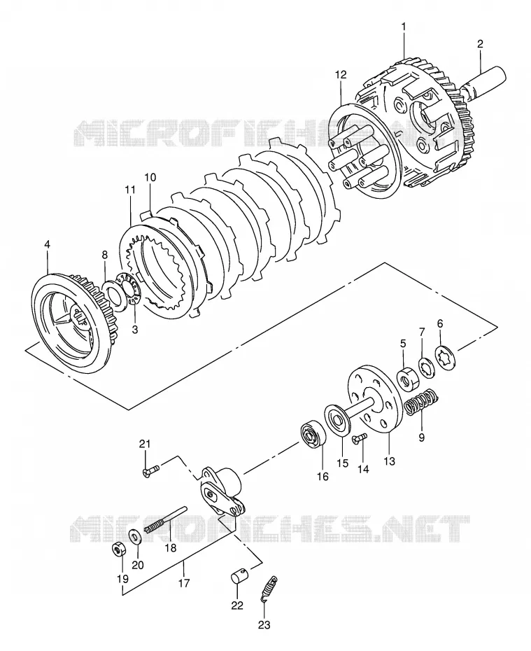 CLUTCH Suzuki MOTO 120 BX 1994  BX120R(P97)