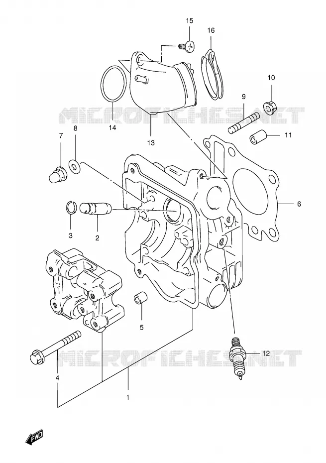 CYLINDER HEAD Suzuki SCOOTER 150 BURGMAN 2000  AN150Y(E34)