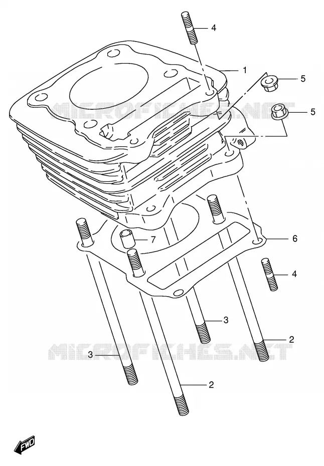 CYLINDER Suzuki MOTO 125 DF 1999  DF125EX(E4)