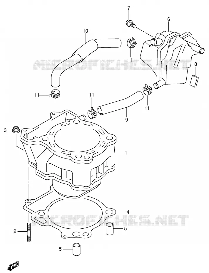 CYLINDER Suzuki MOTO 400 DR-Z 2004  DR-Z400SK4(E3/E28)
