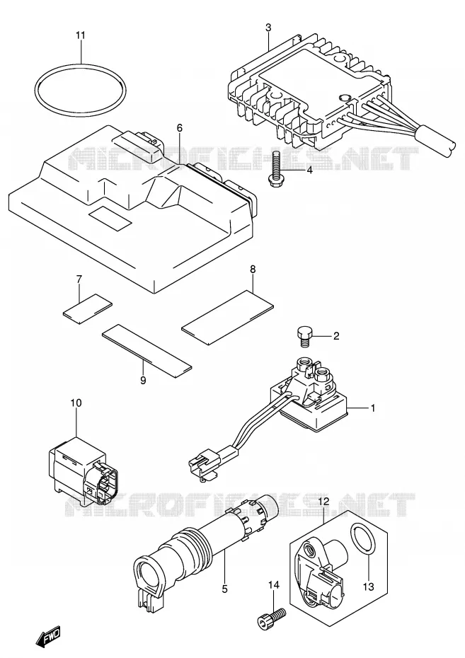 ELECTRICAL (MODEL K5) Suzuki SCOOTER 650 BURGMAN 2004  AN650AK4(E2)