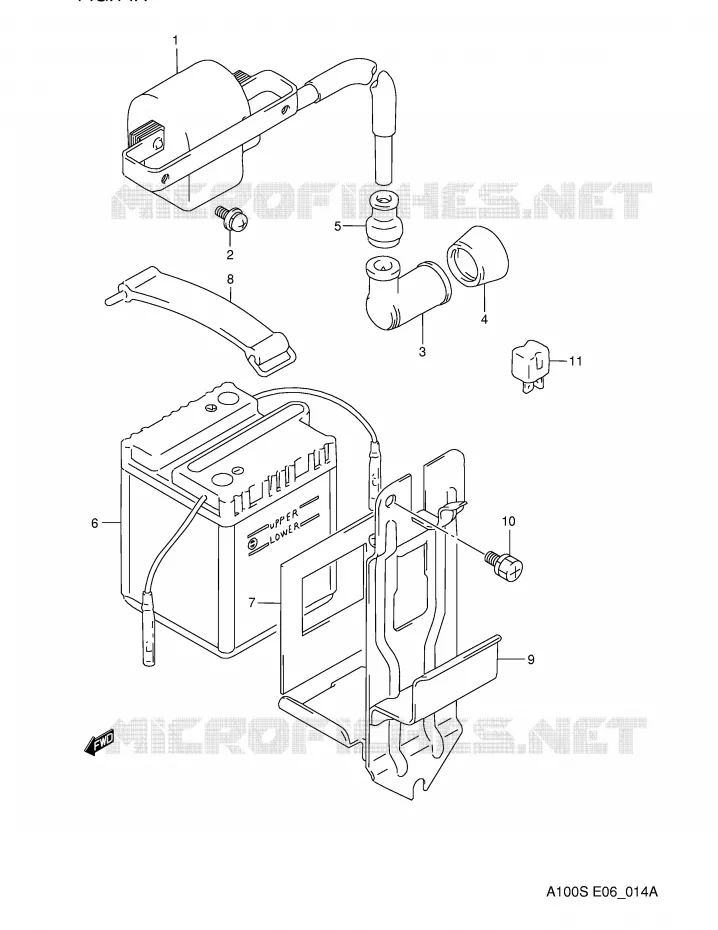 ELECTRICAL (MODEL S) Suzuki MOTO 100 A100 1994  A100R(E6)