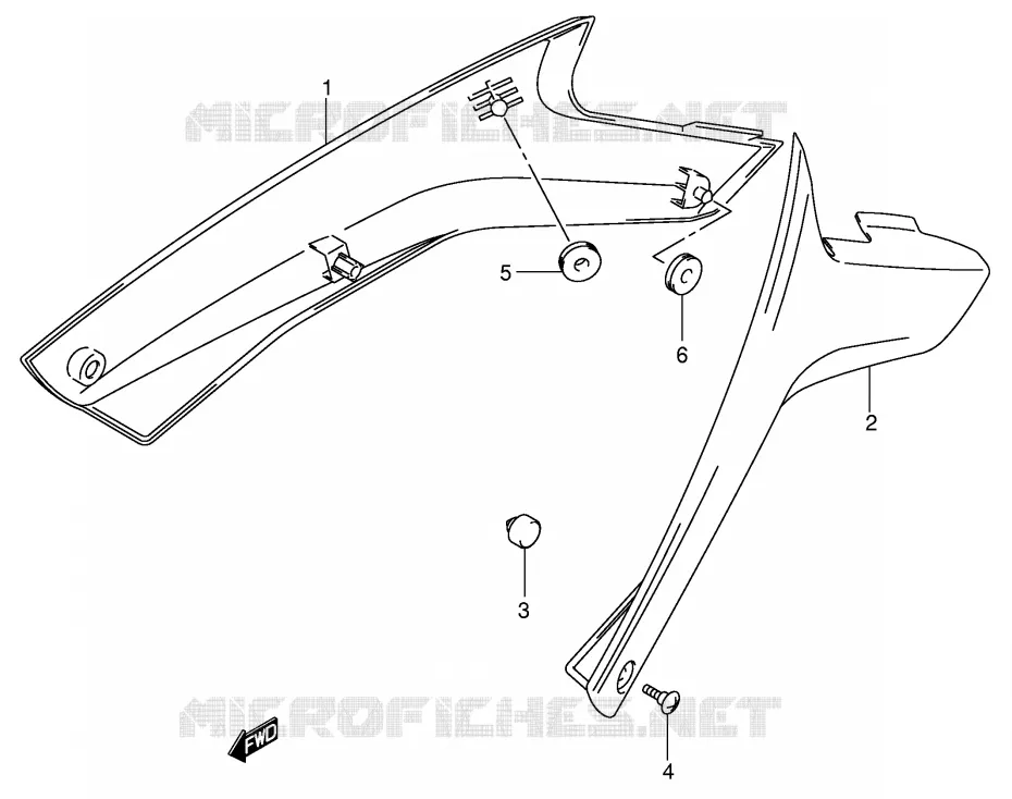 FAIRING Suzuki MOTO 1000 V-STROM 2005  DL1000K5(E2)