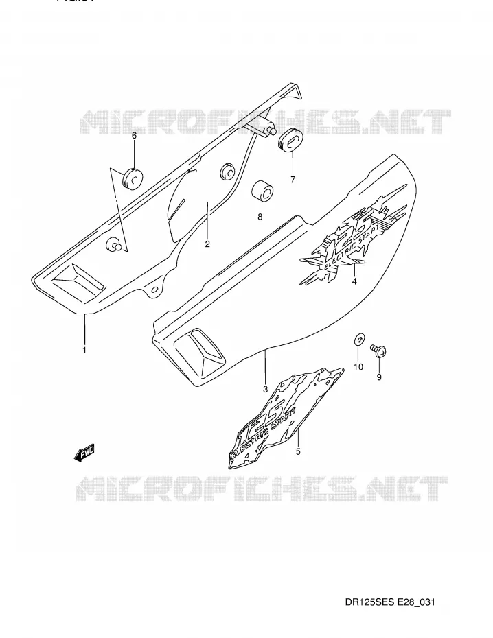FAIRING Suzuki MOTO 125 DR 1994  DR125SER(E28)