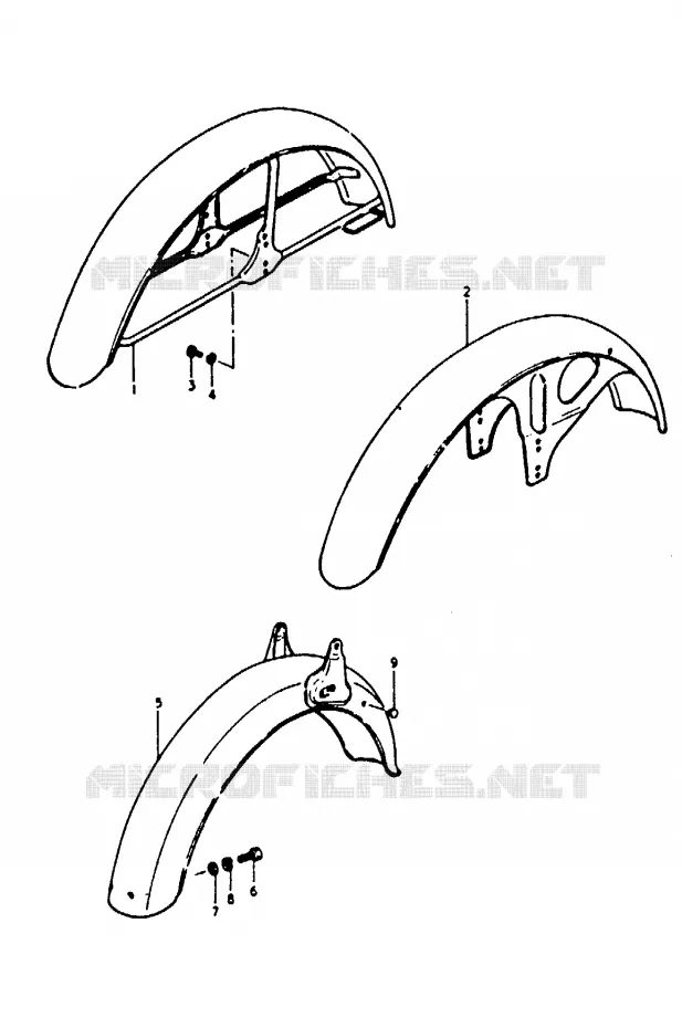 FENDER Suzuki MOTO 100 A100 1990  A100L(K/L/M/N/4)