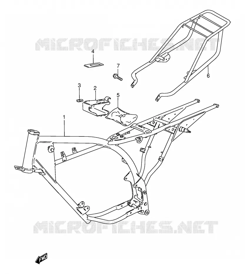 FRAME Suzuki MOTO 115 AP 2000  AX115Y(E71)
