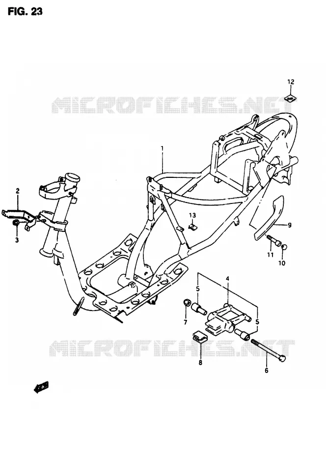 FRAME Suzuki SCOOTER 50 AP 2007  AP507(T/7/V)