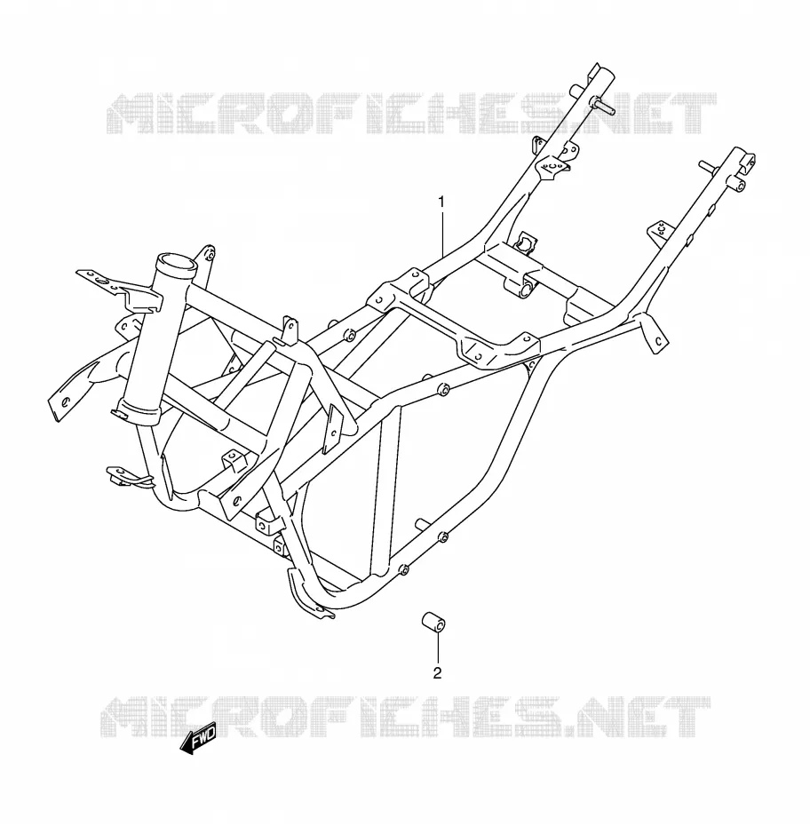 FRAME Suzuki SCOOTER 650 BURGMAN 2004  AN650AK4(E2)