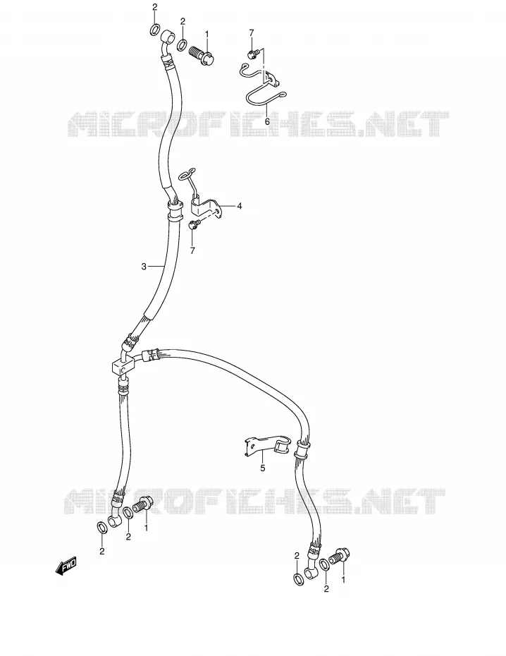 FRONT BRAKE HOSE Suzuki MOTO 650 V-STROM 2004  DL650K4(E2)