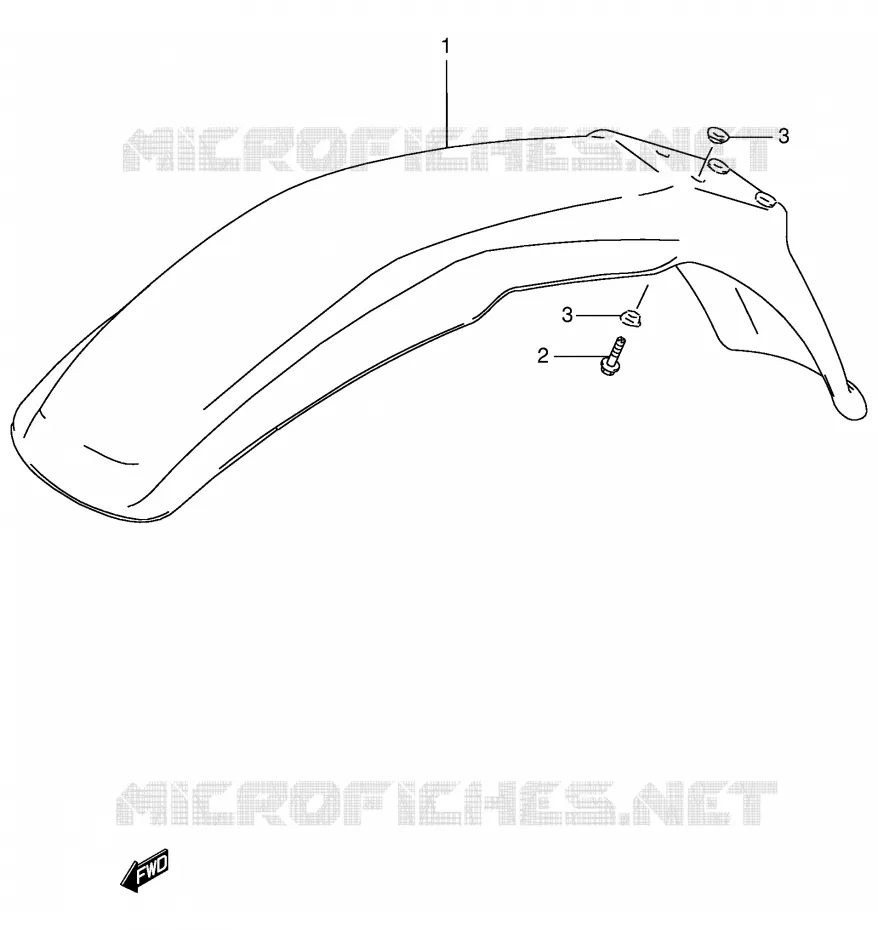 FRONT FENDER Suzuki MOTO 125 DF 1999  DF125EX(E4)