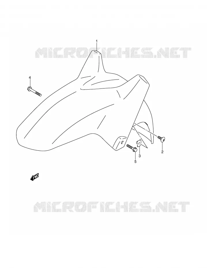 FRONT FENDER Suzuki MOTO 650 V-STROM 2004  DL650U3K4(E2)