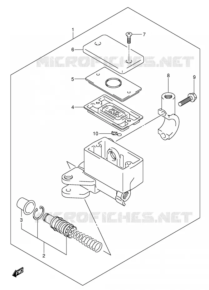 FRONT MASTER CYLINDER Suzuki MOTO 1000 V-STROM 2005  DL1000K5(E2)