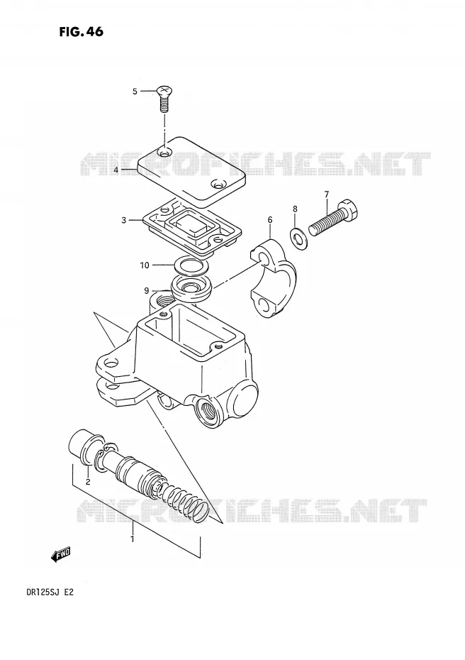 FRONT MASTER CYLINDER Suzuki MOTO 125 DR 1987  DR125SH(E2)