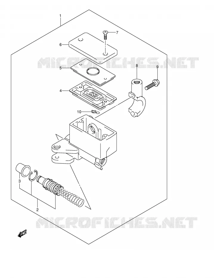 FRONT MASTER CYLINDER Suzuki MOTO 650 V-STROM 2006  DL650U3K6(E2)