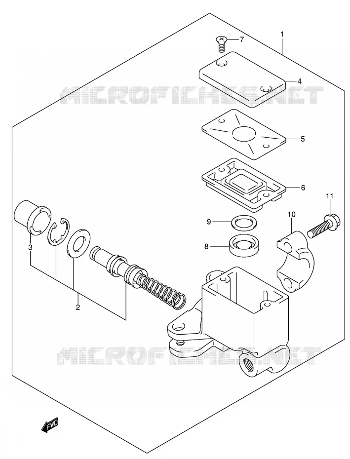 FRONT MASTER CYLINDER Suzuki SCOOTER 400 BURGMAN 2003  AN400K3(E2)