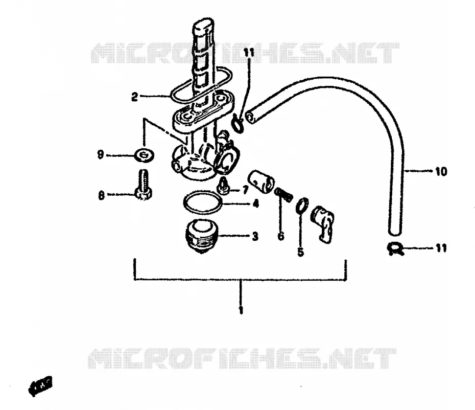 FUEL COCK Suzuki MOTO 125 DR 1987  DR125SH(F/H/J)