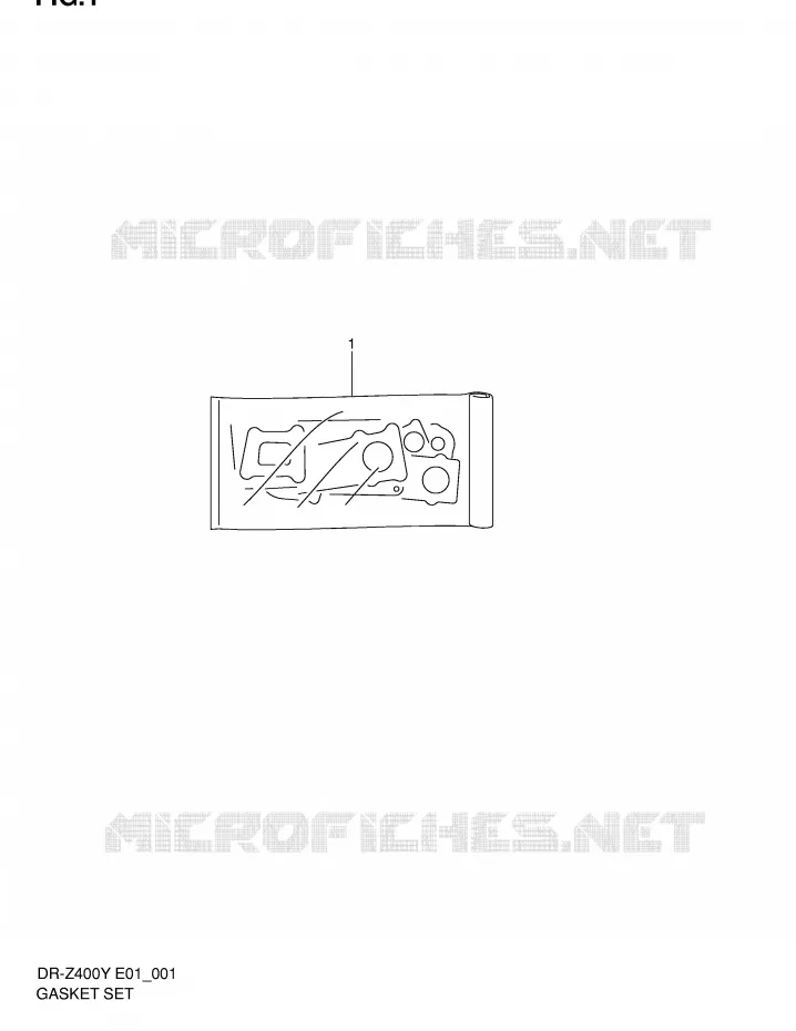 GASKET SET Suzuki MOTO 400 DR-Z 2002  DR-Z400K2(E1)