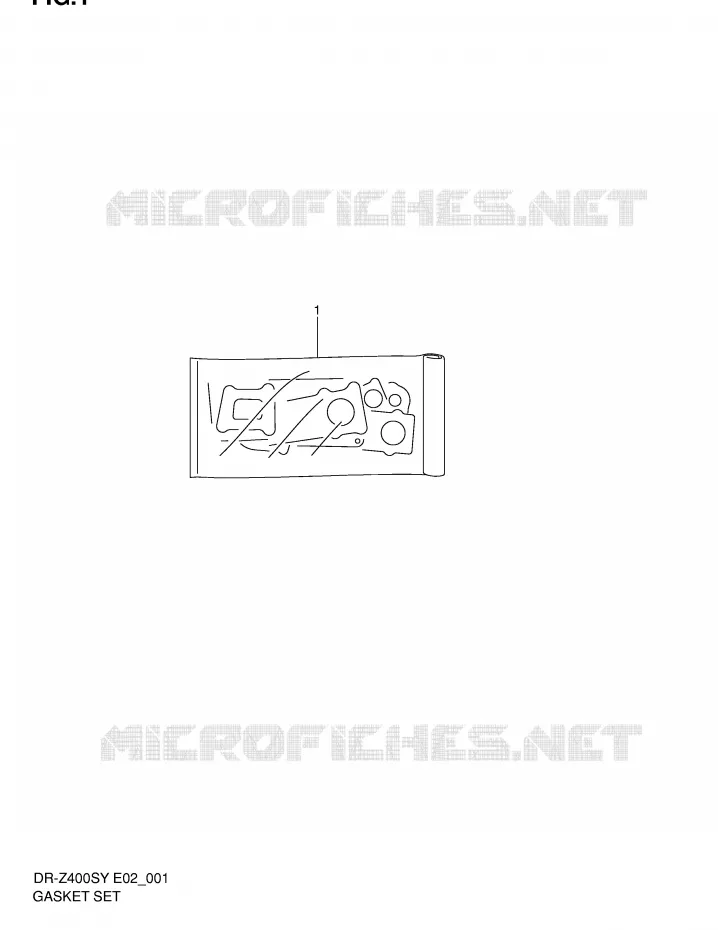 GASKET SET Suzuki MOTO 400 DR-Z 2002  DR-Z400SK2(E2)