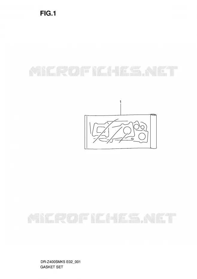 GASKET SET Suzuki MOTO 400 DR-Z 2009  DR-Z400SMK9(E2)