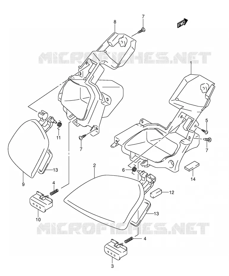 GLOVE BOX (MODEL K3) Suzuki SCOOTER 250 BURGMAN 2006  AN250K6(E2)