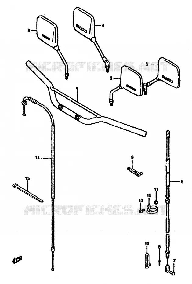 HANDLEBAR Suzuki MOTO 125 DR 1988  DR125SJ(F/H/J)