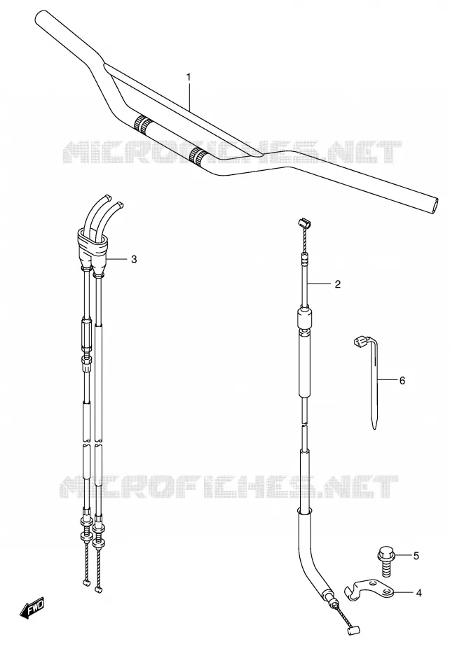 HANDLEBAR Suzuki MOTO 400 DR-Z 2005  DR-Z400EK5(E3/E28)