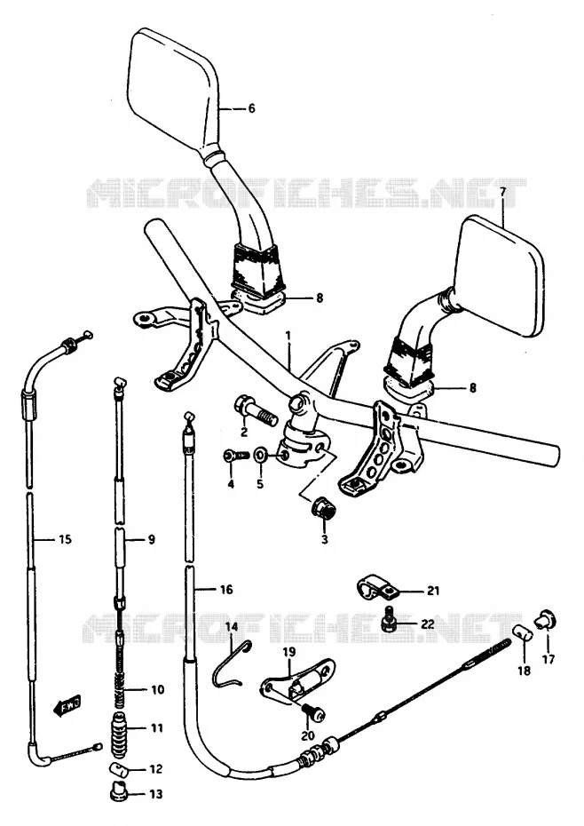 HANDLEBAR Suzuki SCOOTER 50 CP 1991  CP50CHFM
