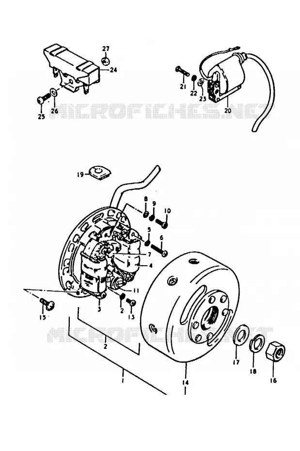 IGNITION (A100N) Suzuki MOTO 100 A100 1991  A100M(K/L/M/N/4)