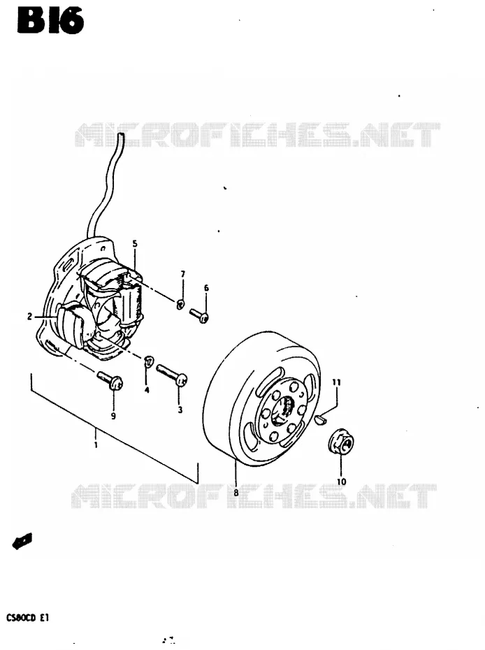 IGNITION (E2, E17, E22) Suzuki SCOOTER 80 CS 1983  CS80CD