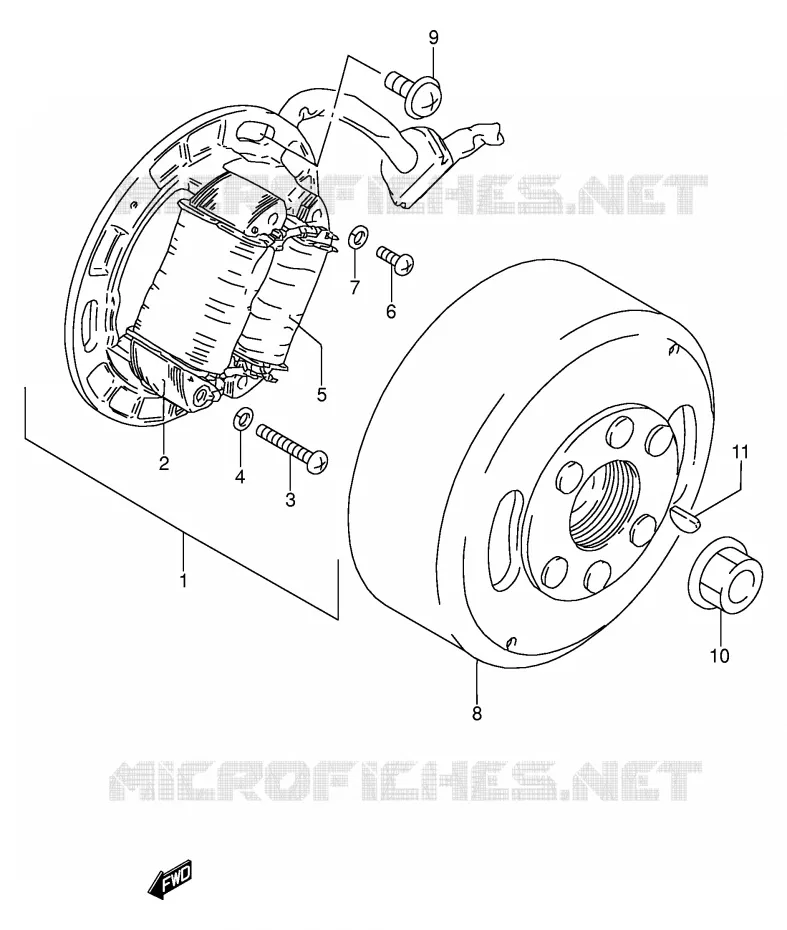 IGNITION Suzuki MOTO 100 AP 1997  AX100V(E94)