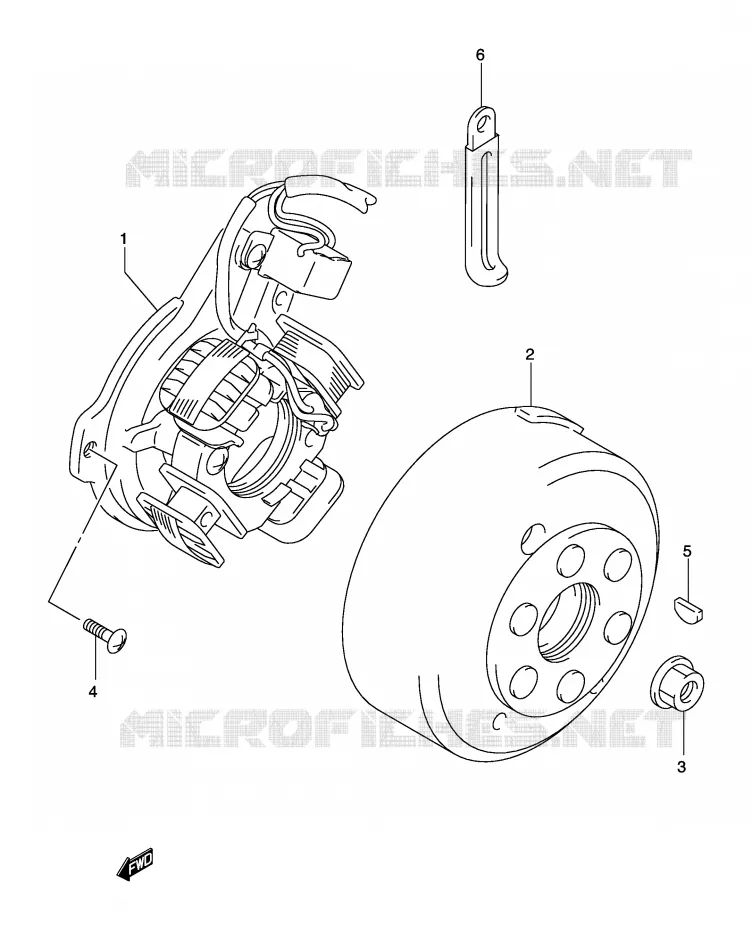 IGNITION Suzuki MOTO 125 DR-Z 2004  DR-Z125LK4(E3/E28)