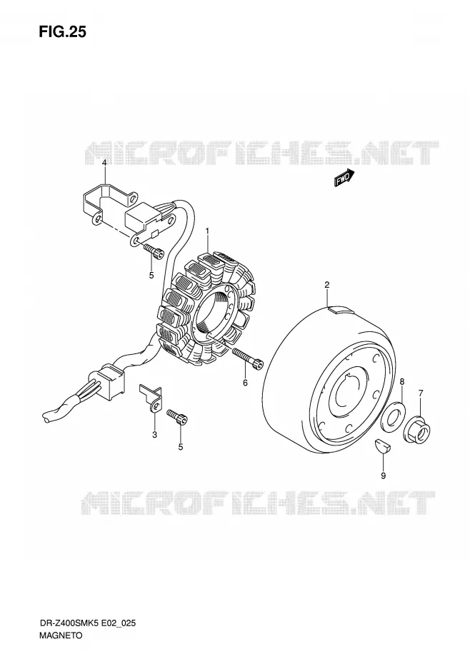 IGNITION Suzuki MOTO 400 DR-Z 2006  DR-Z400SMUK6(E2)