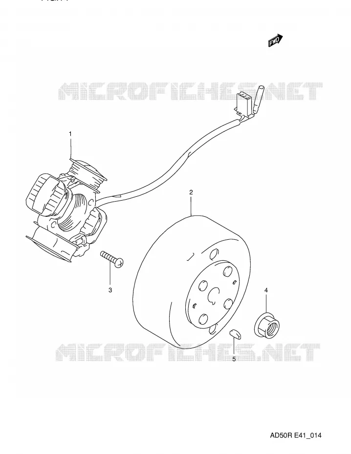 IGNITION Suzuki SCOOTER 50 AD 1994  AD50R(E41)