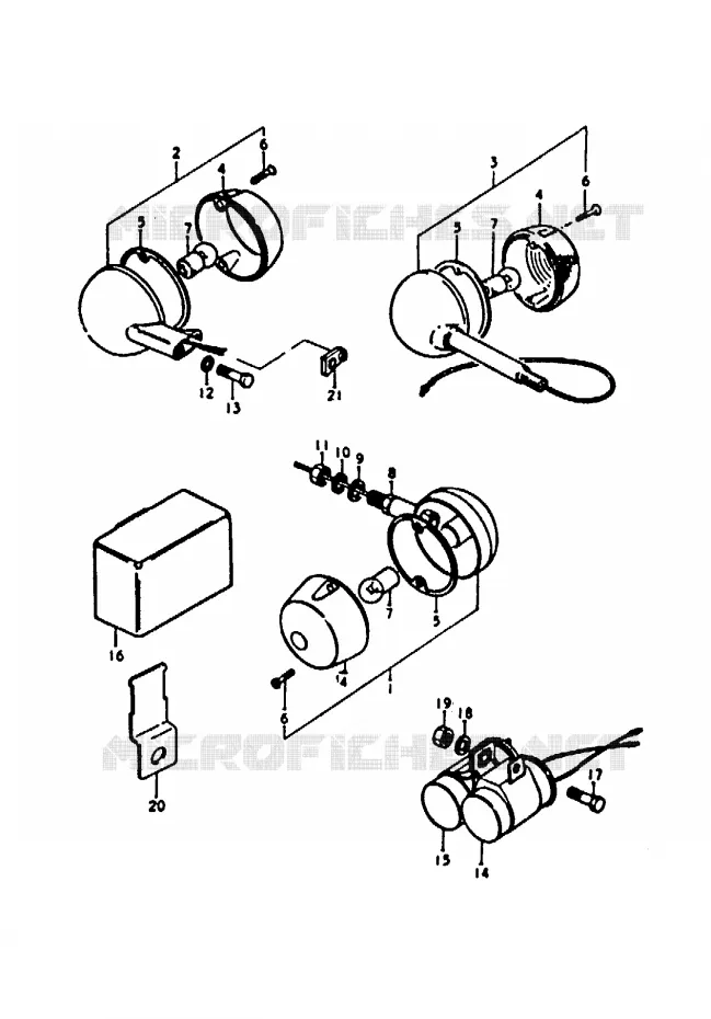 INDICATORS Suzuki MOTO 100 A100 1992  A100N(K/L/M/N/4)