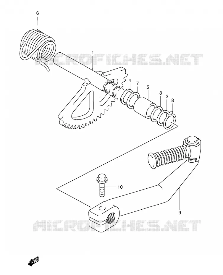 KICK STARTER (MODEL T/V/W/X/Y) Suzuki SCOOTER 125 BURGMAN 2000  AN125UY(E2)
