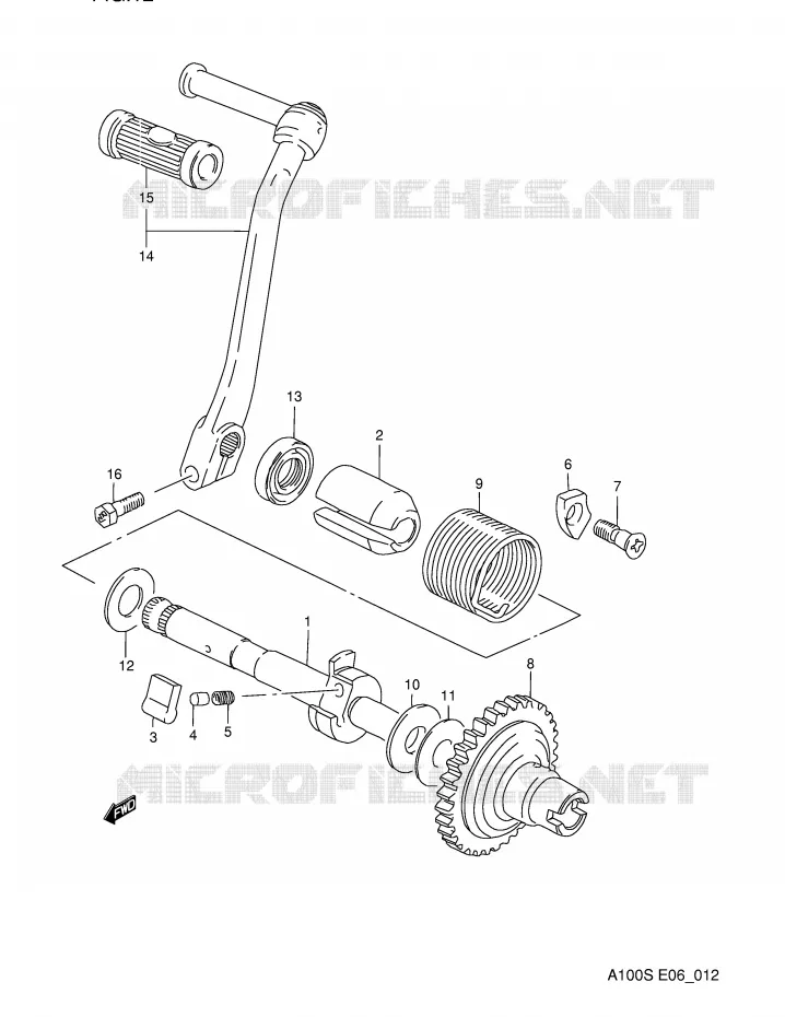 KICK STARTER Suzuki MOTO 100 A100 1994  A100R(E6)