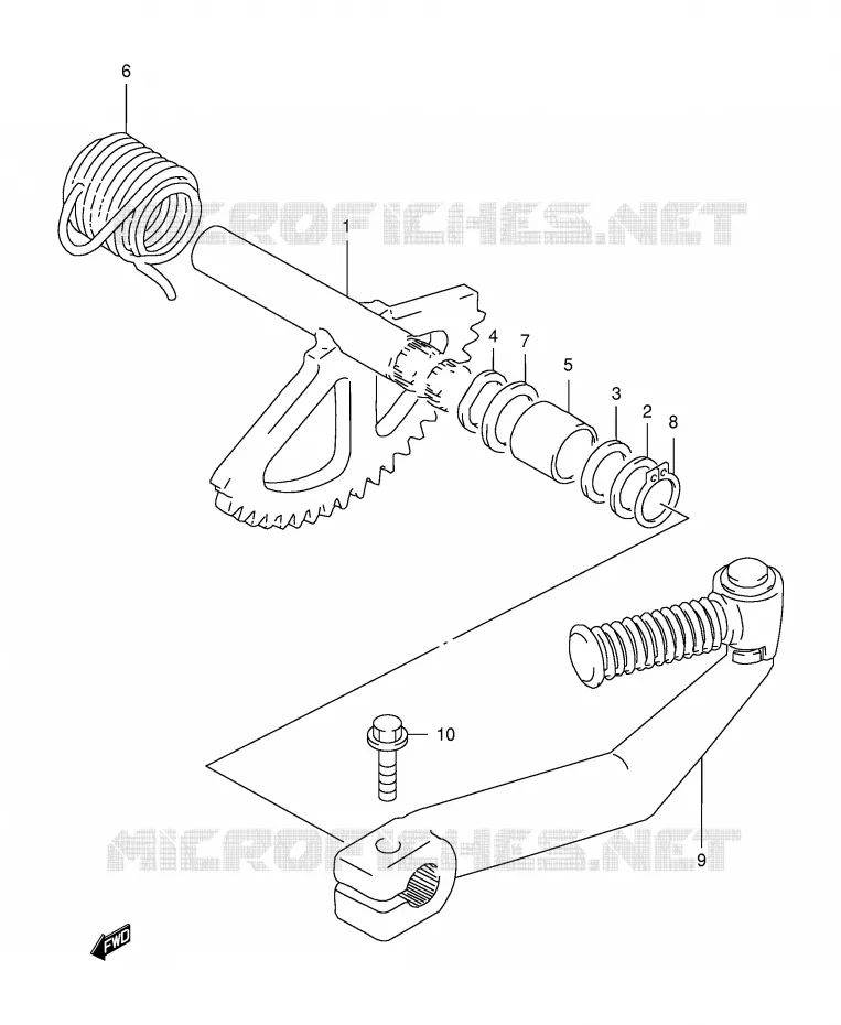 KICK STARTER Suzuki SCOOTER 150 BURGMAN 1999  AN150X(E34)