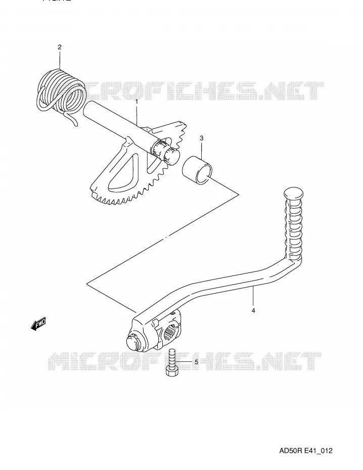 KICK STARTER Suzuki SCOOTER 50 AD 1989  AD50WK(E41)