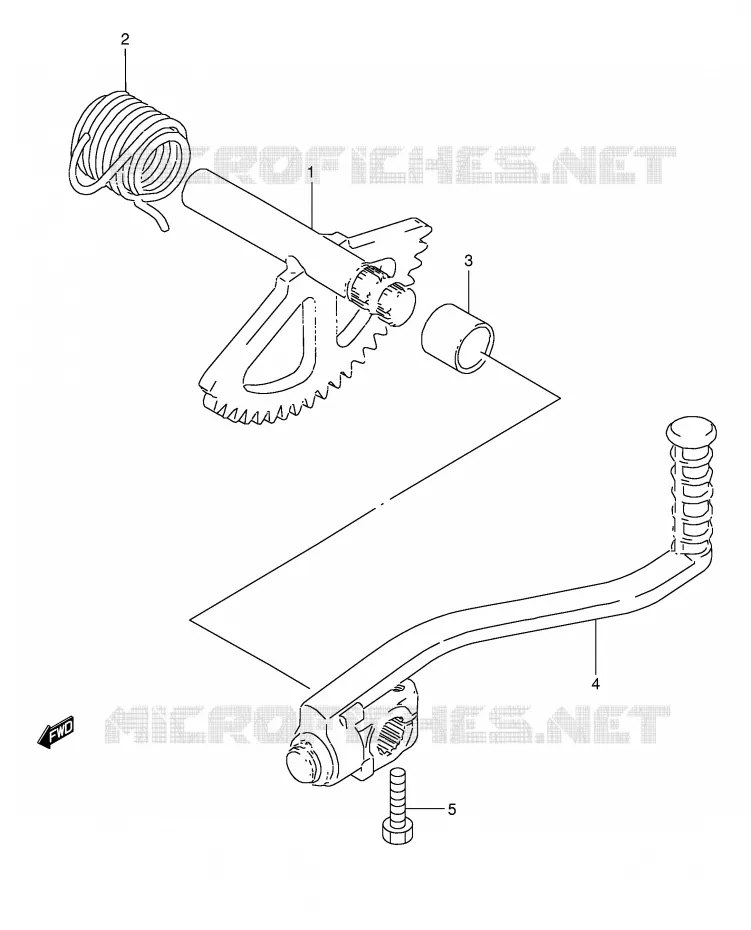 KICK STARTER Suzuki SCOOTER 50 AE 1990  AE50L(E1)