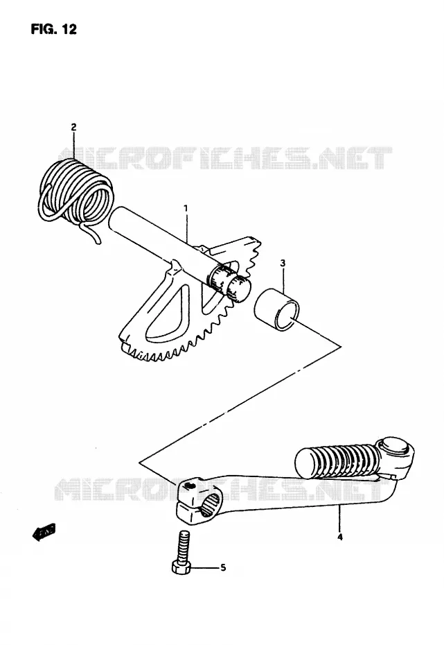 KICK STARTER Suzuki SCOOTER 50 AP 2007  AP50R7(T/7/V)