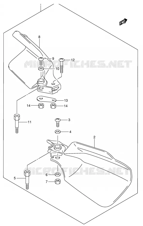 KNUCKLE COVERS (DR-Z400EK1/EK2/EK3/EK4 E24 OPT) Suzuki MOTO 400 DR-Z 2003  DR-Z400K3(E1)