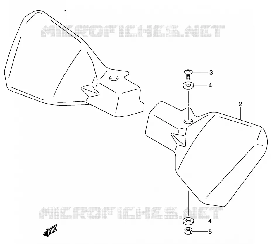 KNUCKLE COVERS Suzuki MOTO 1000 V-STROM 2002  DL1000K2(E2)