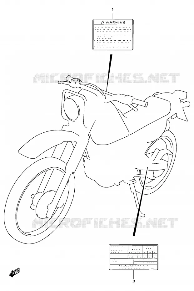 LABEL Suzuki MOTO 125 DF 2000  DF125EY(E4)