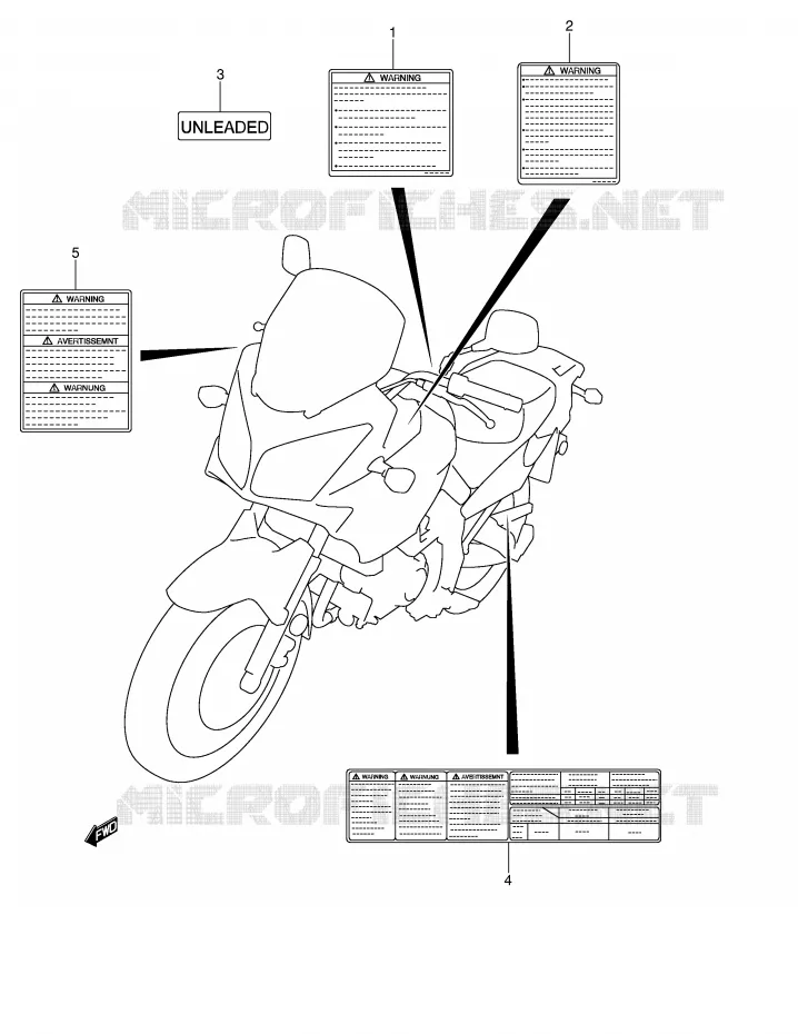 LABEL Suzuki MOTO 650 V-STROM 2006  DL650U3K6(E2)